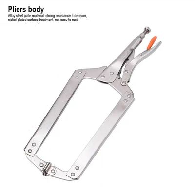 HARDEN 18" Grip Locking Pliers (C-Clamp), Lock Grip Ring Plier Tool, C Clamp, C Locking Ring Hose Clamp, Vice Grip Pliers, Locking Pliers, Quick Release C-Clamp Straight Jaw Locking Pliers; 560648_img_1