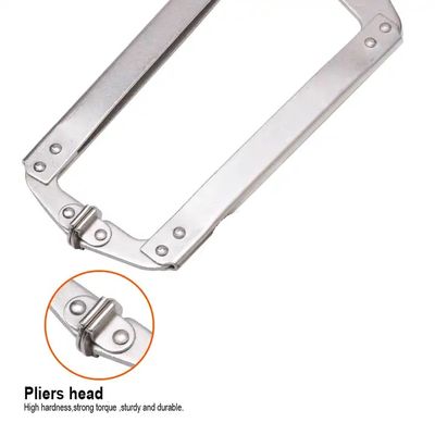 HARDEN 18" Grip Locking Pliers (C-Clamp), Lock Grip Ring Plier Tool, C Clamp, C Locking Ring Hose Clamp, Vice Grip Pliers, Locking Pliers, Quick Release C-Clamp Straight Jaw Locking Pliers; 560648_img_2