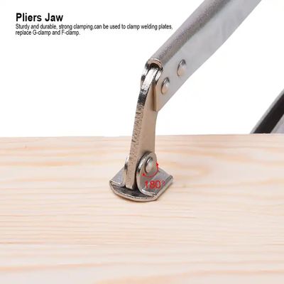 HARDEN 18" Grip Locking Pliers (C-Clamp), Lock Grip Ring Plier Tool, C Clamp, C Locking Ring Hose Clamp, Vice Grip Pliers, Locking Pliers, Quick Release C-Clamp Straight Jaw Locking Pliers; 560648_img_4