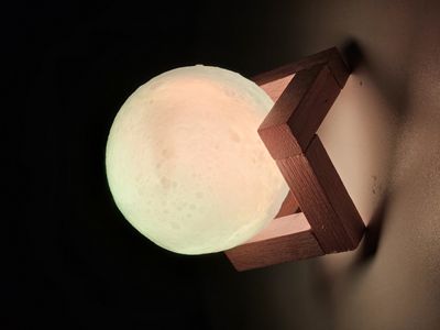 Rechargeable 3D Moon Lamp With Remote 8Cm_img_2