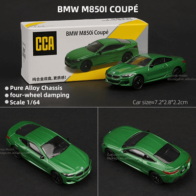 CCA 1:64 BMW M850i Green Die-cast Model Car_img_0