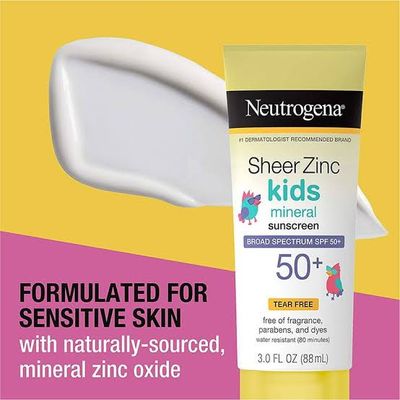 Neutrogena Sheer Zinc Kids Mineral Broad Spectrum SPF 50+ Sunscreen (88ml)_img_1