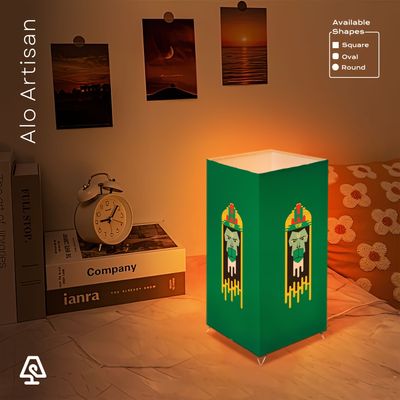 Hanuman Artistic Green Theme Table Lamp_img_0