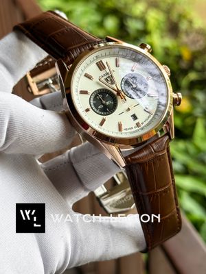 TAG BELT 2 CHRONO RG BODY BROWN BELT WHITE DIAL BLACK SUB_img_1