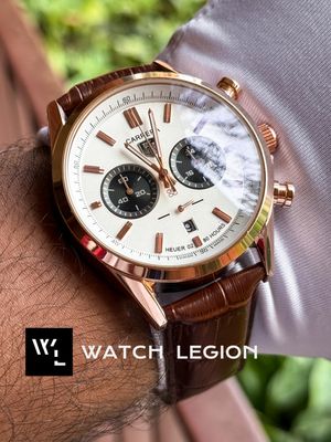 TAG BELT 2 CHRONO RG BODY BROWN BELT WHITE DIAL BLACK SUB_img_2