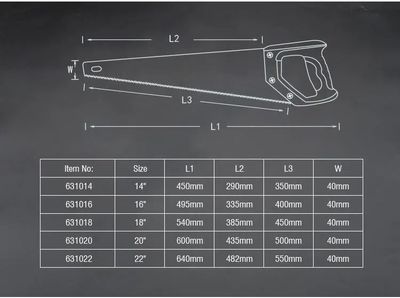 HARDEN Hand Saw ( 16" | 18" | 20" ); Woodworking hand tools fruit tree logging household cutting hacksaw; 631016 | 631018 | 631020_img_5