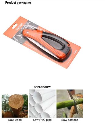 HARDEN 7" Foldable Saw, Soft TPR Handle, High quality fold small hand pruning saw, portable woodworking tree cutting wood for cutting trees; 631301_img_3