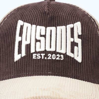 Episodes Mocha Sand Trucker Cord Cap_img_2