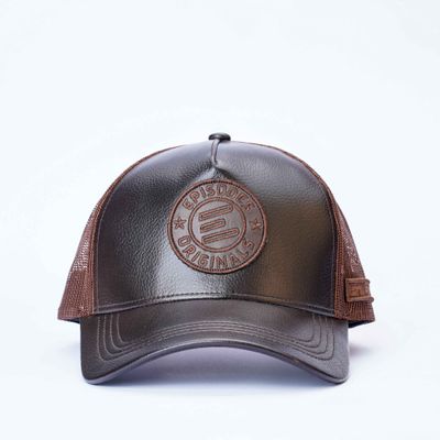 Episodes Original Trucker Faux Leather Cap_img_1
