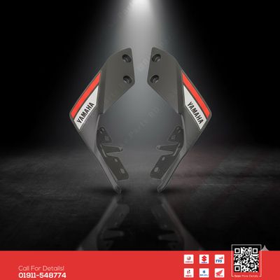 Back Panel (Black Red) for Yamaha MT15 V1 & MT15 V2 Bike._img_0