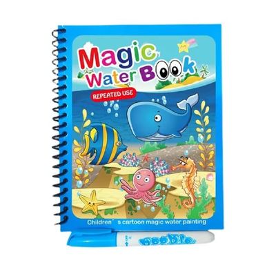 Magic Water Coloring Painting Reusable Book For Kids - Magic Book_img_1