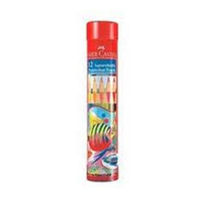 Faber Castell Long Color Pencil Round Tin 12pcs_img_0