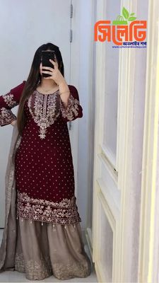 গারারা জর্জেট থ্রি-পিস_img_1
