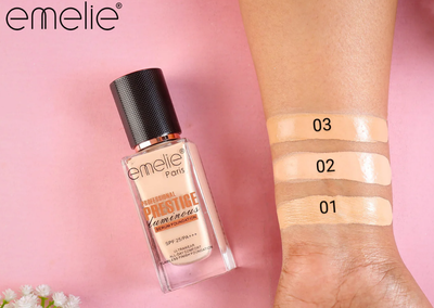 Emelie Professional Prestige Luminous Serum Foundation SPF 25/PA+++ Ultrawear All-Day Comfort Flawless Finish Foundation_img_2