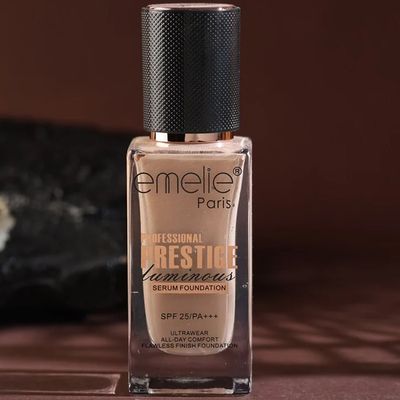 Emelie Professional Prestige Luminous Serum Foundation SPF 25/PA+++ Ultrawear All-Day Comfort Flawless Finish Foundation_img_3