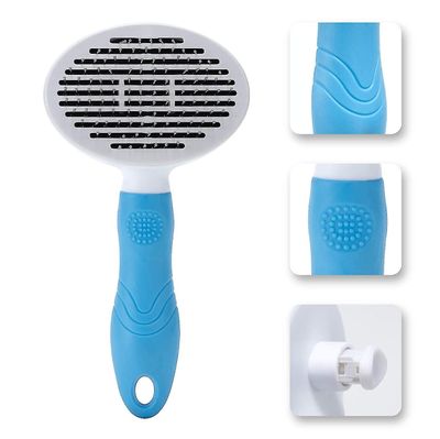 Premium Durable Push Grooming Brush For Cats/Dogs (Wide Shape)_img_1