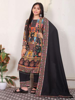 Noor-e-Bahar – Multicolor Digital Printed Georgette Three Piece_img_0