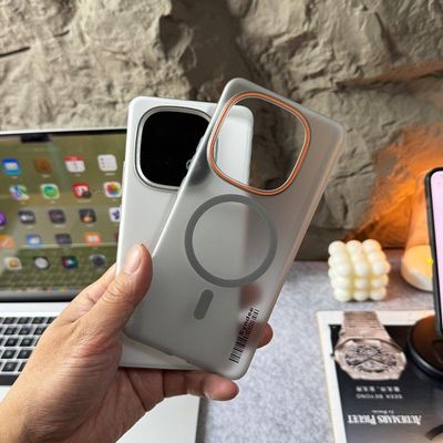 IQOO13 magnetic ring frosted anti-fall semi transparent hard cover_img_2