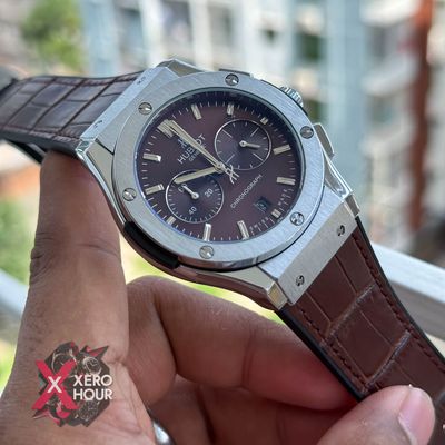 Hublot Classic Fusion Collections Chronograph | Crocodile Leather & Velvet Leather_img_5