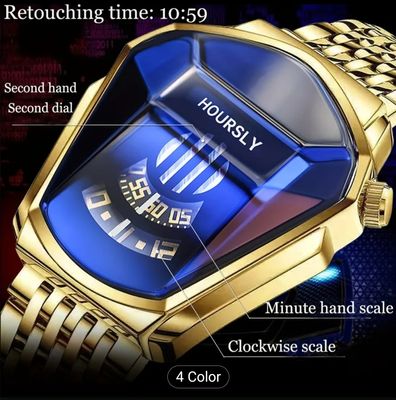 Fashionable Creative Dial Bucket Dial Stainless Steel Strap Quartz Watch 27_img_1