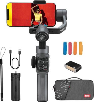Zhiyun Smooth 5 Gimbal Stabilizer Combo, 3-Axis Handheld Smartphone Gimbal With Grip Tripod Vlog LED Fill Light for iPhone Or Android_img_1