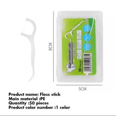Dental Floss Pick 50 Pcs Box - Dental Floss Toothpick Interdental Cleaner Toothpick Flosser_img_2