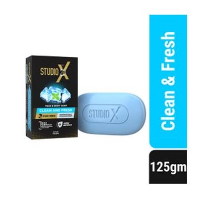 Studio X Clean & Fresh Soap For Men 125gm_img_0