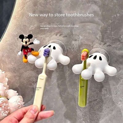 1PC Plastic Toothbrush Holder Wall Toothpaste Stand Razor Hanger Tooth Brush Dispenser Organizer Tools Bathroom Accessories Sets_img_0