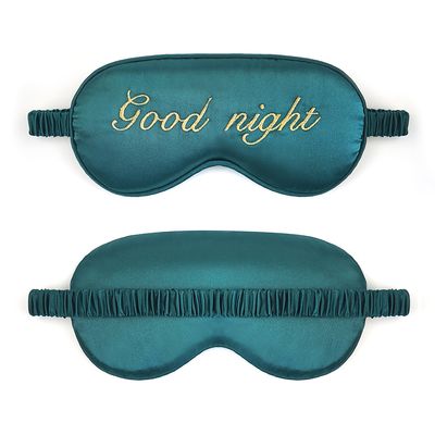 GOOD NIGHT Design Luxury Eye Mask for Sleeping Cute Cartoon design Sleeping Mask Travel Rest Eye Shade Band Eye Patch Blindfold Sleep Aid Eyepatch(without gel)_img_1
