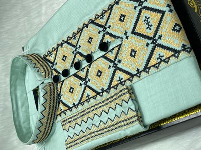 Luxury embroidery Oozing paste panjabi code LE-4_img_2