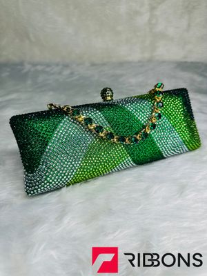 Rhinestone Elegant Geometric Evening Clutch Bag_img_2