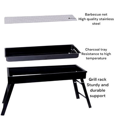 Portable Folding Charcoal BBQ Grill-JZL-02_img_1