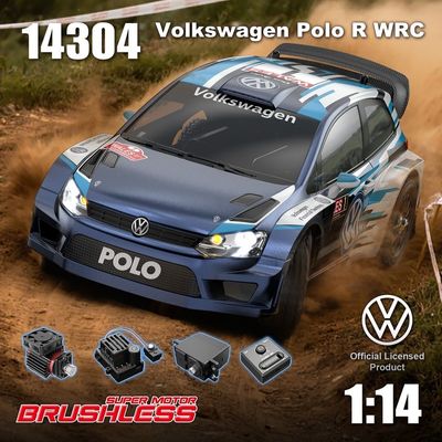 MJX Hyper Go 14304 1/14 Volkswagen Polo R WRC Brushless RC Drift Car RTR 63km/h_img_1