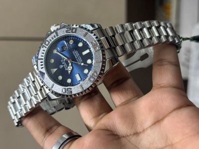 ROLEX YACHT MASTER CHAIN SWEEP SILVER BLUE_img_0