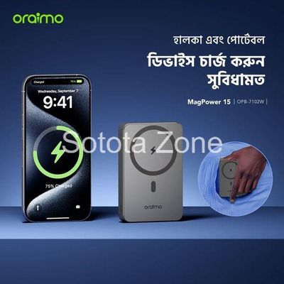 oraimo MagPower 15 10000mAh Wireless and Wired Power Bank_img_1