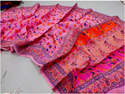 Fashionable New Design Multicolor White Skin Print Sari - Gorgeous Design Saree For Women - Half Silk Tangail Tat Saree - Perfect for All Occasions_img_8
