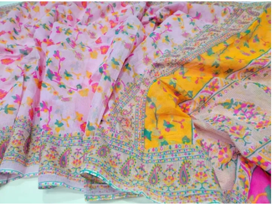Fashionable New Design Multicolor White Skin Print Sari - Gorgeous Design Saree For Women - Half Silk Tangail Tat Saree - Perfect for All Occasions_img_7