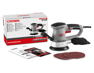 CROWN Professional Rotary Sander, 450W, Round, 150mm; CT13395_img_2