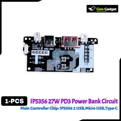 IP5356 27W Quick Charge PD3.1 USB 3.1 Gen-1 Digital Power Bank Circuit – 3-in-1 Charging Input Output Port – LED Display_img_5
