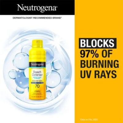Neutrogena Beach Defense Water + Sun Protection Sunscreen Spray Broad Spectrum SPF 70 – 184g_img_1