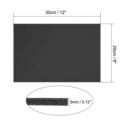 PVC Foam Sheet Set – 3mm (1/8 Inch) | 8" x 12" | Multicolor (3 Pcs)_img_0