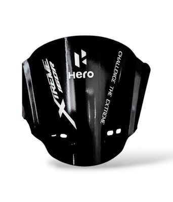 Premium Black Metalic Visor For Hero Xtream 160R_img_0
