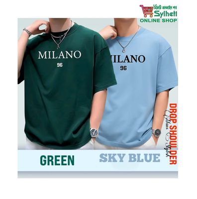 Combo Men's Stylish Drop Shoulder- Milano (Green & Sky Blue)_img_0