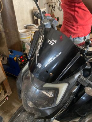 Premium Black Metalic Visor For Apache RTR 4V_img_2