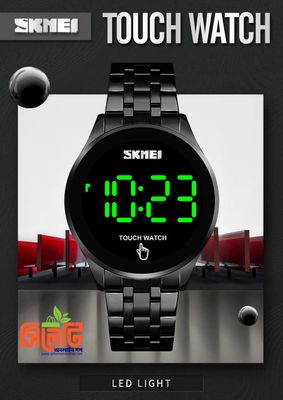 Skmei 1579 Touch Screen Led Digital Watch Luxury Stainless Steel_img_1