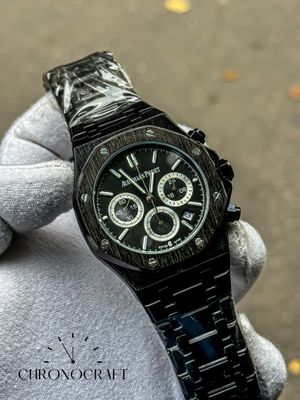 Audemars Piguet Royal Oak Chronograph Black Dial-Black Stainless Steel AA_img_0