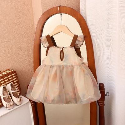 Baby Girl Flying Sleeves Big Bow Summer Princess Dress (6 months to 3 years)_img_1