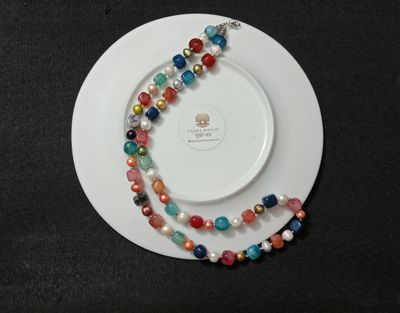 27 inch Long Pearl & stone combination Neckpiece_img_1