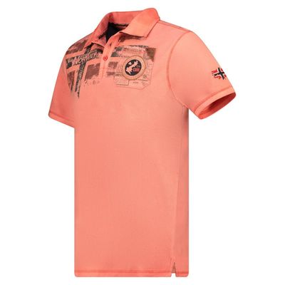 Men - Polo Short Sleeve 100% Cotton Coral_img_2