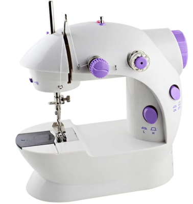 8 in 1 Mini Sewing Machine - Dual Speed Portable Mini Electric Pedal Double Threads Rewind Swing Machine_img_3